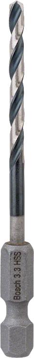 Produktbild Bosch Professional Zubehör HSS Spiralbohrer mit Sechskantschaft 3,3 mm (3.3 Millimeter)