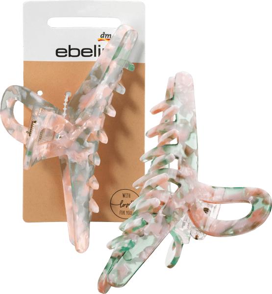 Produktbild dm ebelin Haarspange grün/rosa gemustert