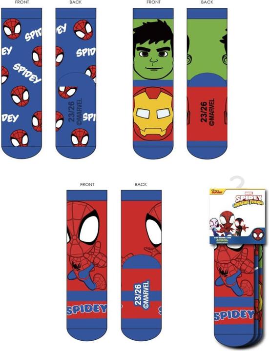 Produktbild Disney Socken Pack 3 Stück Spidey (3er Pack, 27, 30)