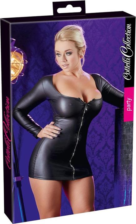 Produktbild Cottelli Collection Minikleid Mit Glitzer-Reissverschluss (L)