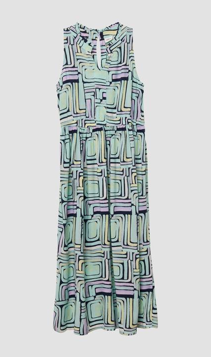 Actual product image S.Oliver Kleid Midikleid aus Viskose mit Rüschenkragen (140)
