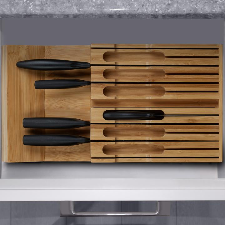 Image du produit Relaxdays Range-couteaux tiroir
