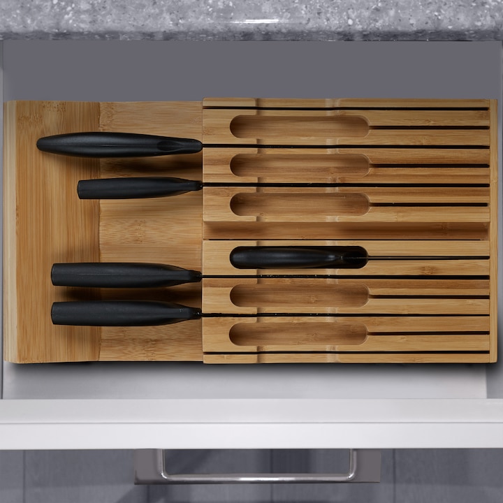 Actual product image Relaxdays Knife holder drawer