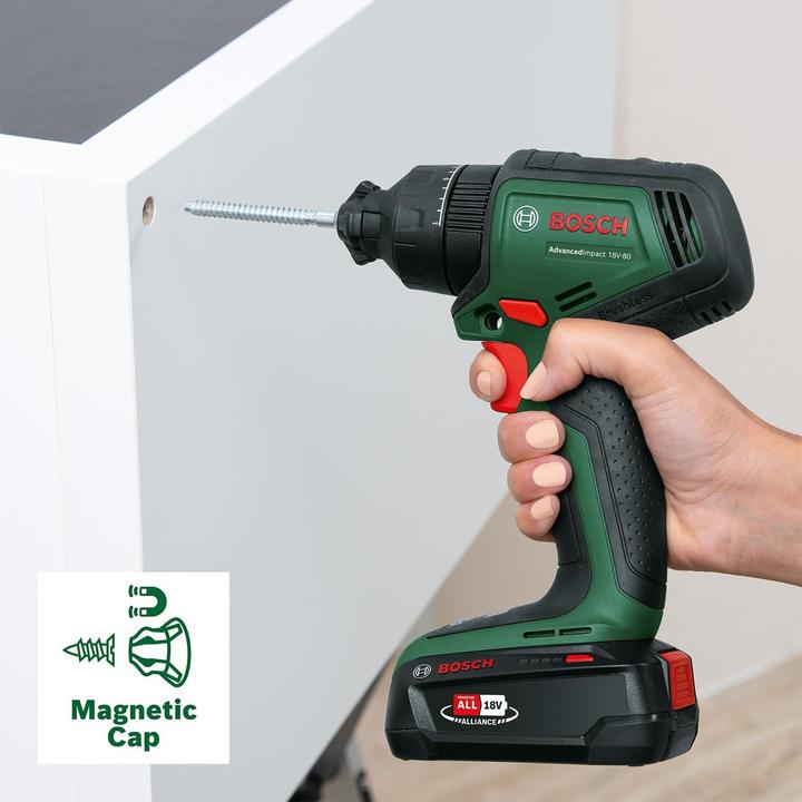 Produktbild Bosch Home & Garden Akku-Schlagbohrmaschine AdvancedImpact 18V-80 QuickSnap