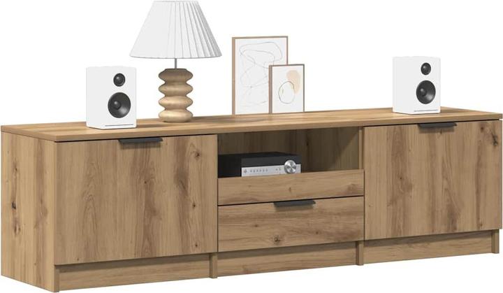 Actual product image vidaXL TV-Schrank Artisan-Eiche 140x35x40 cm Holzwerkstoff TV-Möbel TV-Board (140 x 35 x 40 cm)