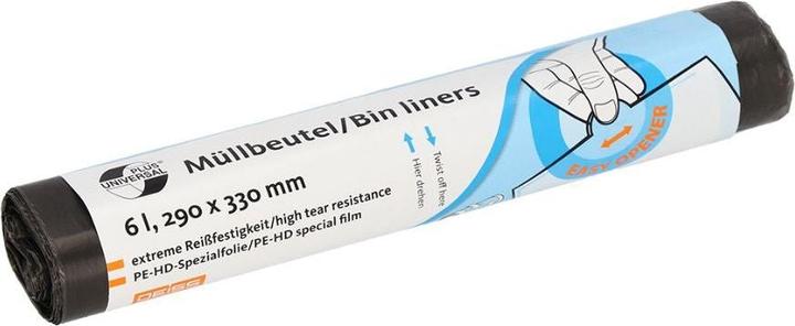 Actual product image Universal Plus Bin liner 6.0 l grey 6 µm, 1 pc. (50x, 6 l)