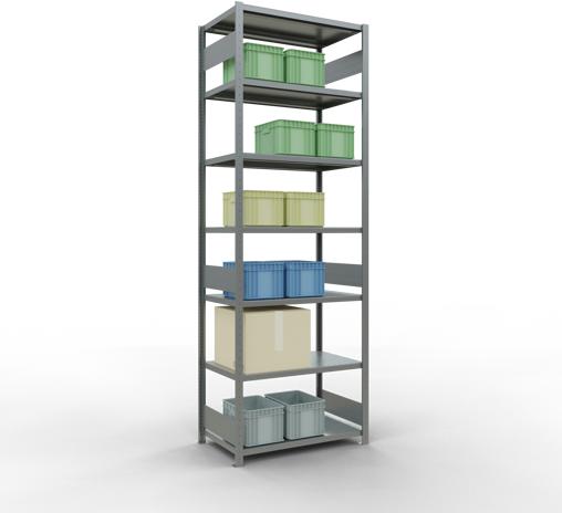 Actual product image Schulte Lagertechnik MULTIplus330 basic racking system with length ledgers