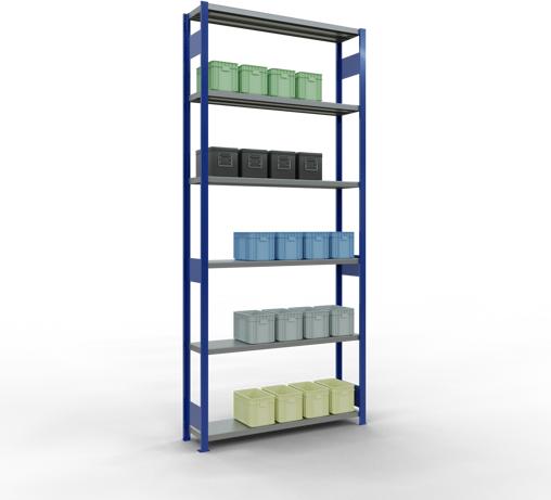 Actual product image Schulte Lagertechnik MULTIplus250 basic racking system with length ledgers