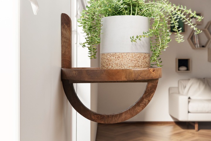 Image du produit FineBuy Étagère murale (Ø 30 x 33 cm)