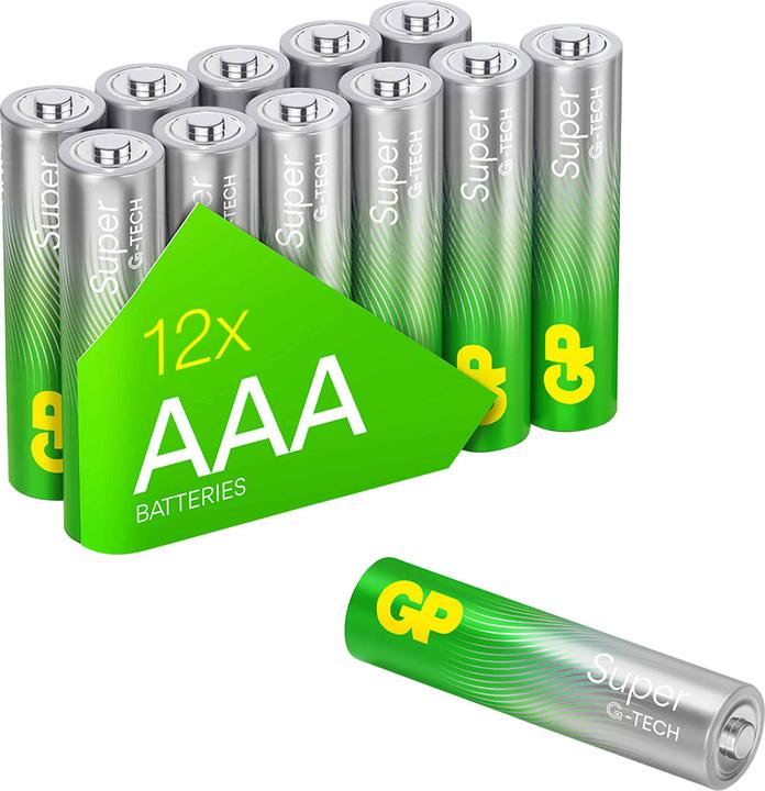 Produktbild GP Batteries Super Alkaline (12 Stk., AAA, 1290 mAh)