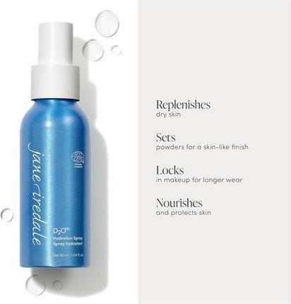Produktbild Jane Iredale Face by D2O Hydration Spray 90ml (Silber, Schwarz)