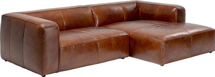 Actual product image Kare Design Corner sofa Cubetto Leather Brown (Corner sofa)