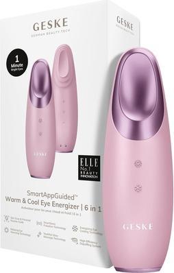 Konjac Sponge Masażer do oczu Cool & Warm 6w1 Geske z Aplikacją (różowy)