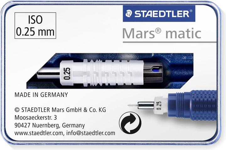 Produktbild Staedtler Mars matic 750 Ersatzzeichenspitze, Einzelprodukt, Linienbreite 0.25 mm (Ersatzmine, 0.25 mm)