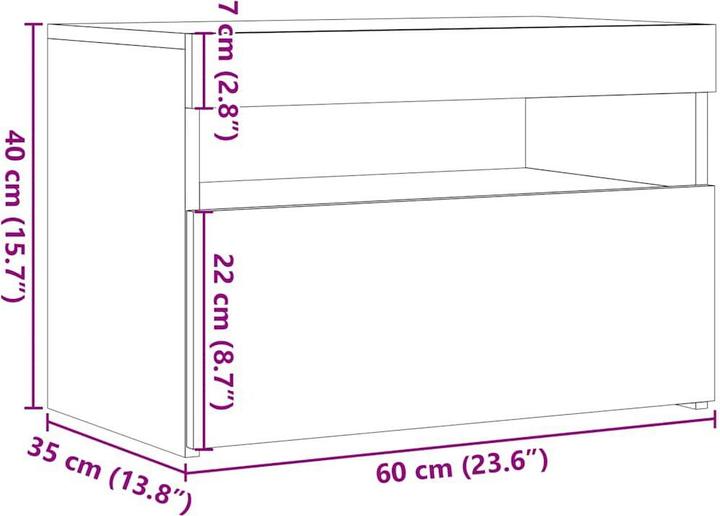 Immagine prodotto vidaXL Lola (60 x 35 x 40 cm)