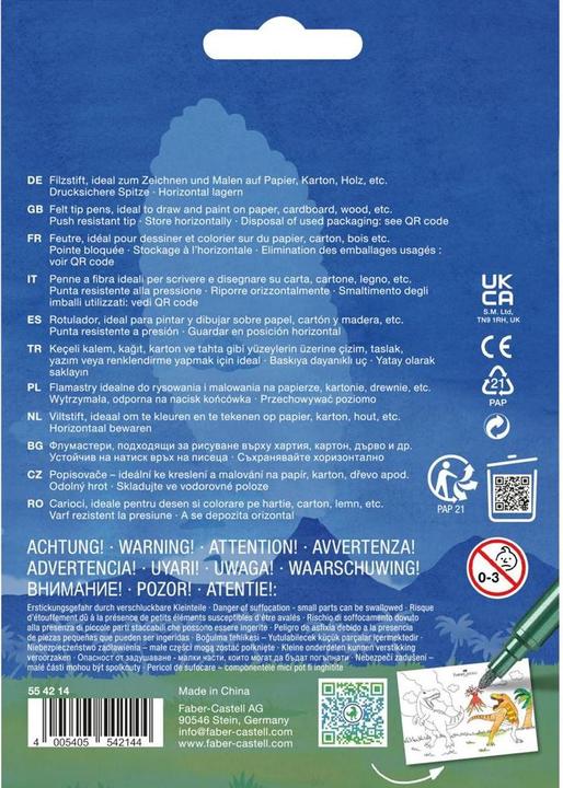 Produktbild Faber-Castell Faserschreiberetui 10+3ST Dino sortiert (13x)