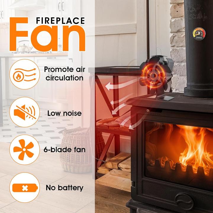 Image du produit Xmasneed Ventilateur de cheminée