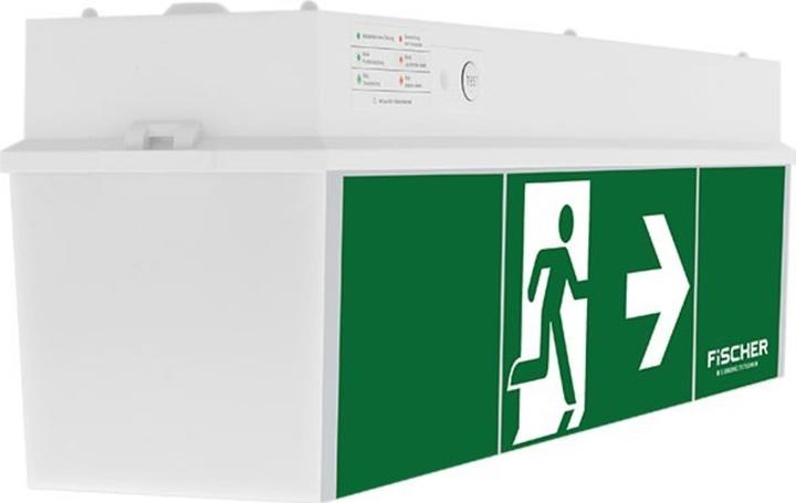 Produktbild Fischer LED-Rettungszeichenleuchte 3/8h,18m,IP54 ULU383AT2.V4 (ULU383AT2.V4)