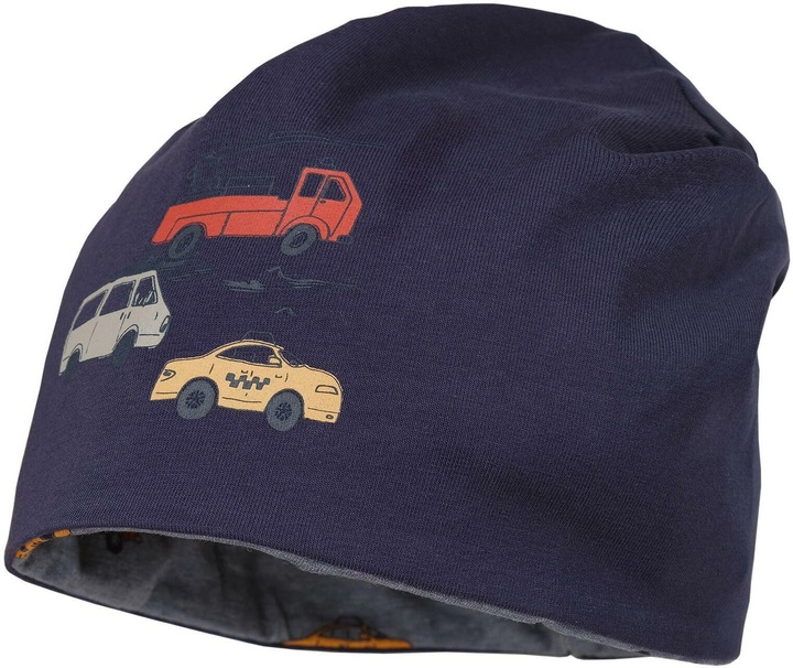 Produktbild Maximo Mütze Beanie reversible Cars Gr. 51 - 53 (51 - 53)