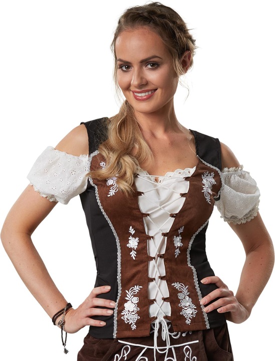 Produktbild tectake Trachtenbluse Sissi (XXL)