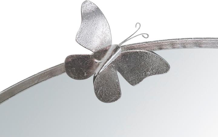 Actual product image Mauro Ferretti Wall mirror butterfly round silver B