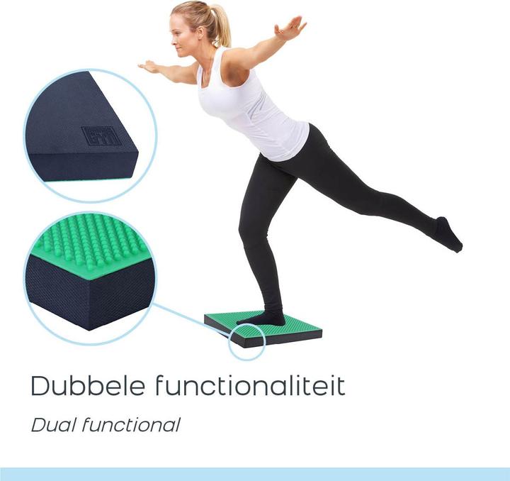 Produktbild Orange Gym Spiky Bal. Pad 2in1 - Grn/Blk