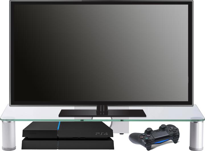 Produktbild VCM TV Aufsatz Erhöhung Alu Glas Pocasa