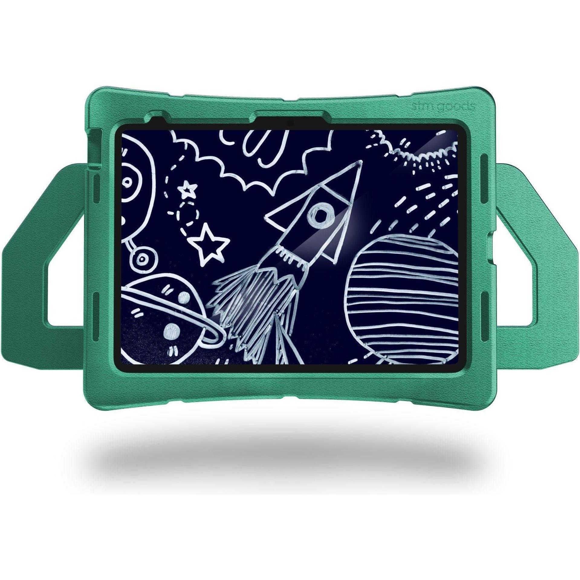 STM Duxling Kids Case (Apple iPad 2022 (10a generazione), Apple iPad 2025 (11a generazione)), Cover tablet, Trasparente, Verde