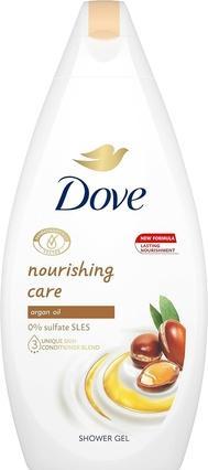 Dove Shower Gel with Argan Oil for Dry Skin Sulfate Free SLES and With Plant Moisturizers 450ml (450 ml)