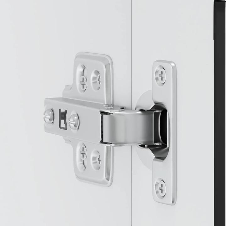 Produktbild VidaXL Küchen-Hängeschrank mit Glastür Porto Schwarz Wandschrank Küche (60 x 31 x 60 cm)