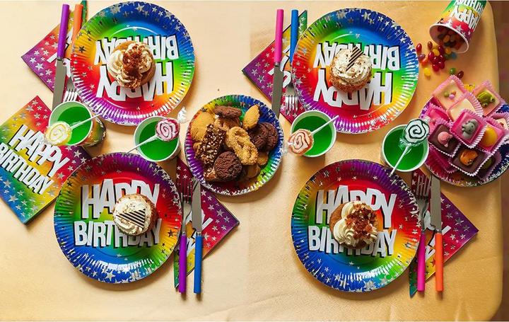 Produktbild Boland 20 Papierservietten Happy Birthday 33 x 33 cm (20 Stk., 33 x 33 cm)