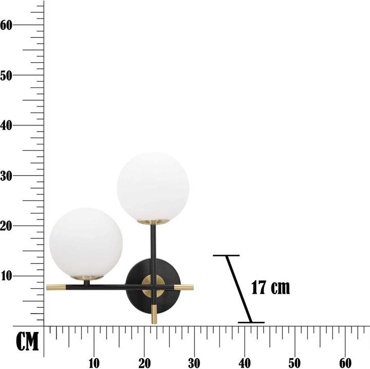 Actual product image Mauro Ferretti Wall lamp Darky Double