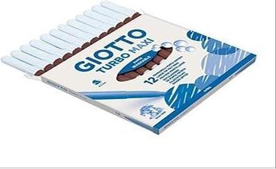 Giotto Turbo Maxi Marker Marron 12 pièce(s) (Marrón, Highlighter)