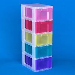 Actual product image Really Useful Box Drawer unit Rainbow (30 x 42 x 93 cm)