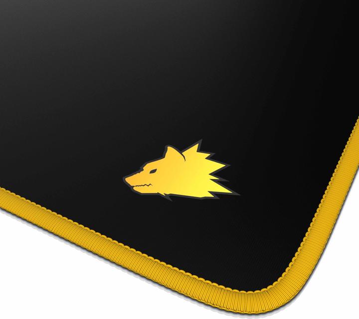 Produktbild Titanwolf Gaming Mauspad, XXL Speed Gaming Mausmatte / Extragrosse Fläche von 900 x 400mm, Kopf gelb (XXL)