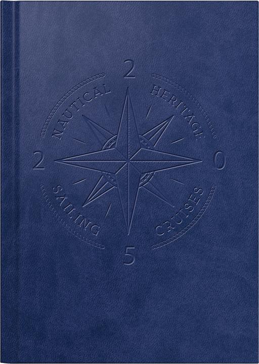 Produktbild Rido Buchkalender Mentor 14,8x20,8cm 1 Tag/Seite Kunstleder Nautic blau 2025 (A5, 1 Tag / 1 Seite)