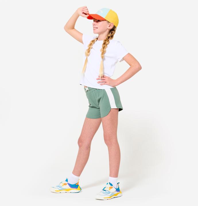 Image du produit Domyos Short multisport coton fille, Vert (140)