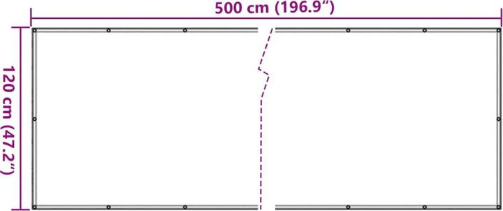 Image du produit vidaXL Sichtschutz Balkon (120 cm)