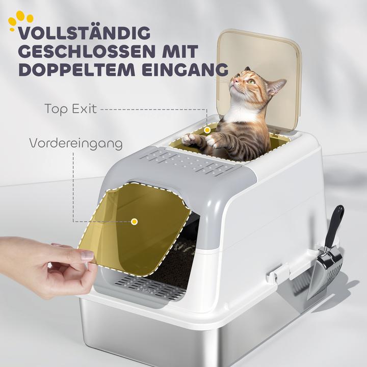 Image du produit PawHut Katzentoilette (Bac à litière fermé)