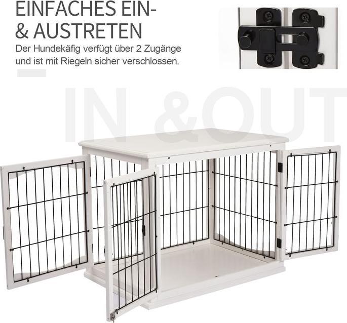 Immagine prodotto Swisshandel24 Cuccia per cani Casetta per cani Box di trasporto Gabbia per animali di piccola taglia per interni (Cane, Riflettori, Pieghevole)