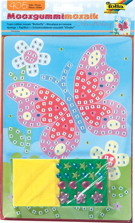 Actual product image Folia Foam rubber mosaic "Butterfly", 405 pieces