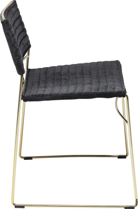 Image du produit Kare Design Chaise Hugo noir/doré