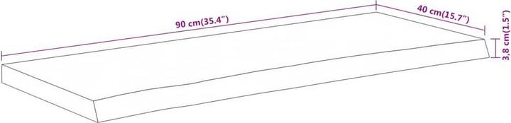 Image du produit vidaXL Tischplatte (90 x 40 cm)