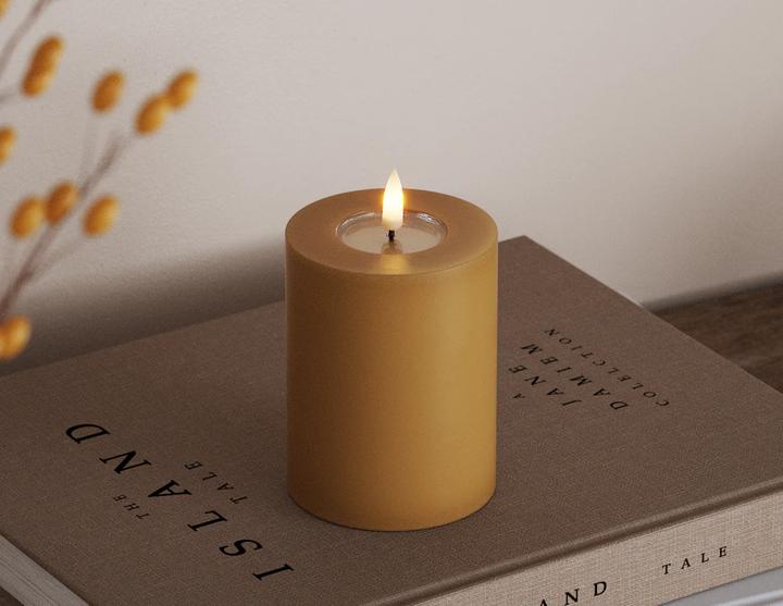 Produktbild Disco Möbel Stumpenkerze Curry