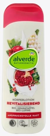 Produktbild dm alverde Körperlotion Revitalisierend Bio-Granatapfel, Bio-Lupine (Körperlotion, 250 ml)