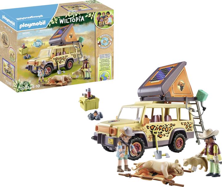 Actual product image Playmobil Wiltopia - With the off-road vehicle with the lions (71293, Playmobil Wiltopia)