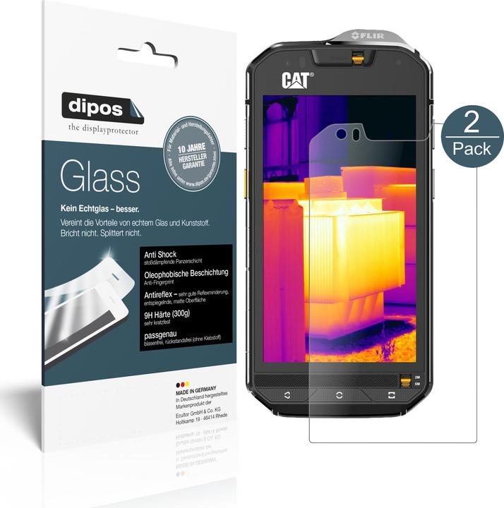 Dipos Displayschutz Anti-Shock (1 Stück, CAT S60)