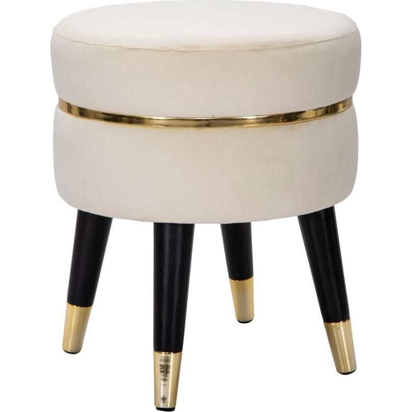 Mauro Ferretti, Hocker + Pouf, Hocker Paris crema-gold