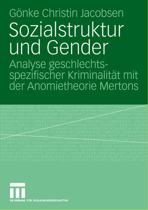 Produktbild Sozialstruktur und Gender (Deutsch, Gönke Christin Jacobsen, 2007)