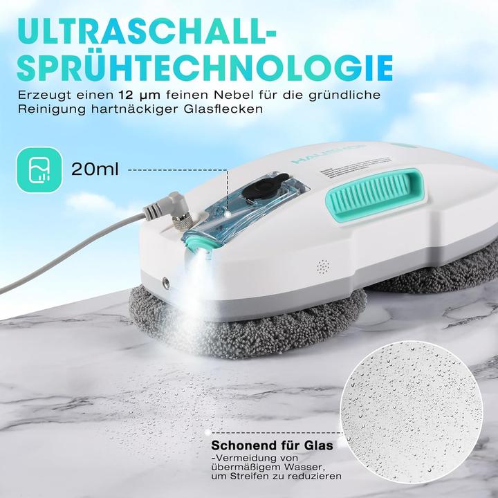 Actual product image Haushof Fensterputzroboter HH24048 mit Sprühfunktion & Fernbedienung